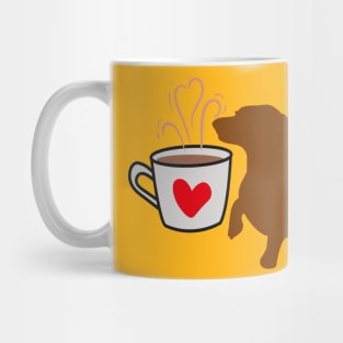 I love coffee and dachshund dogs. Dachshund dog proud mom and dad owner gift Mug